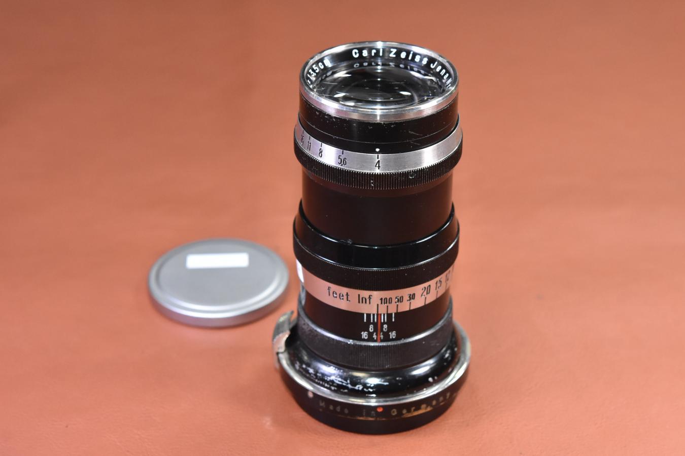 希 少】 Carl Zeiss Jena Sonnar 13.5cm F4 Black×Nickel 【旧 希 少】 Carl Zeiss Jena Sonnar 13.5cm F4 Black×Nickel 【旧
