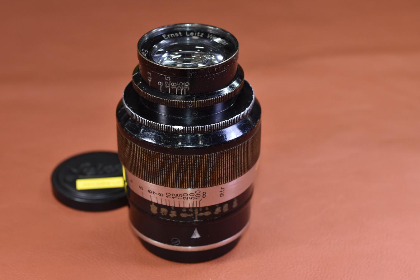 希 少】 LEICA Fat Elmar 9cm F4 Black×Nickel 13万台1932年製 希 少】 LEICA Fat Elmar 9cm F4 Black×Nickel 13万台1932年製
