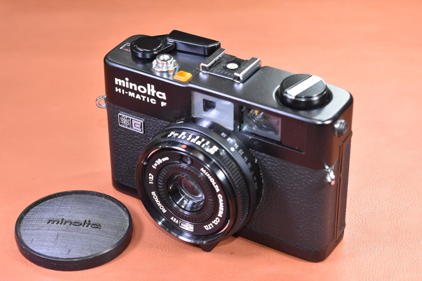minolta HI-MATIC F Black モルト交換済 【ROKKOR 38/2.7 レンズ minolta HI-MATIC F Black モルト交換済 【ROKKOR 38/2.7 レンズ