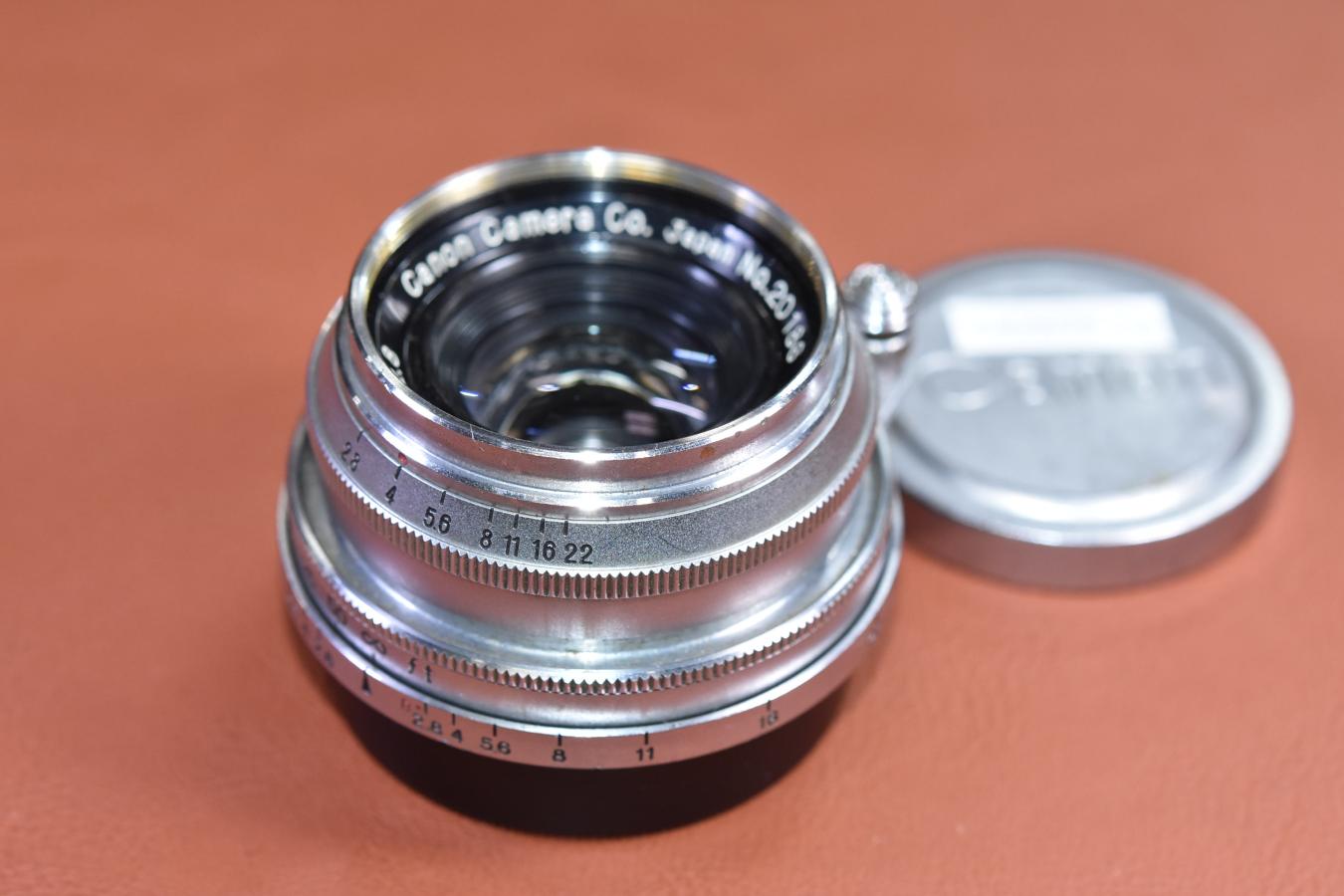 CANON-L35mmF2.8純正メタルフード付き オールクロームタイプ CANON-L35mmF2.8純正メタルフード付き オールクロームタイプ