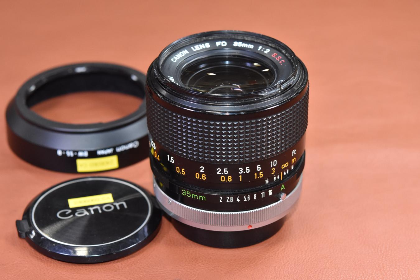 Canon FD 35mm F2 S.S.C. 【純正フードBW-55-B 付】 | YAMAGEN Canon FD 35mm F2 S.S.C. 【純正フードBW-55-B 付】 | YAMAGEN