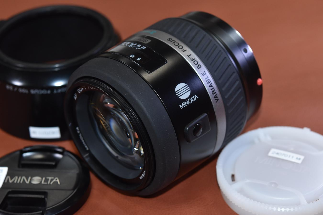 MINOLTA AF SOFT FOCUS 100mm F2.8 純正フード付【SONY A