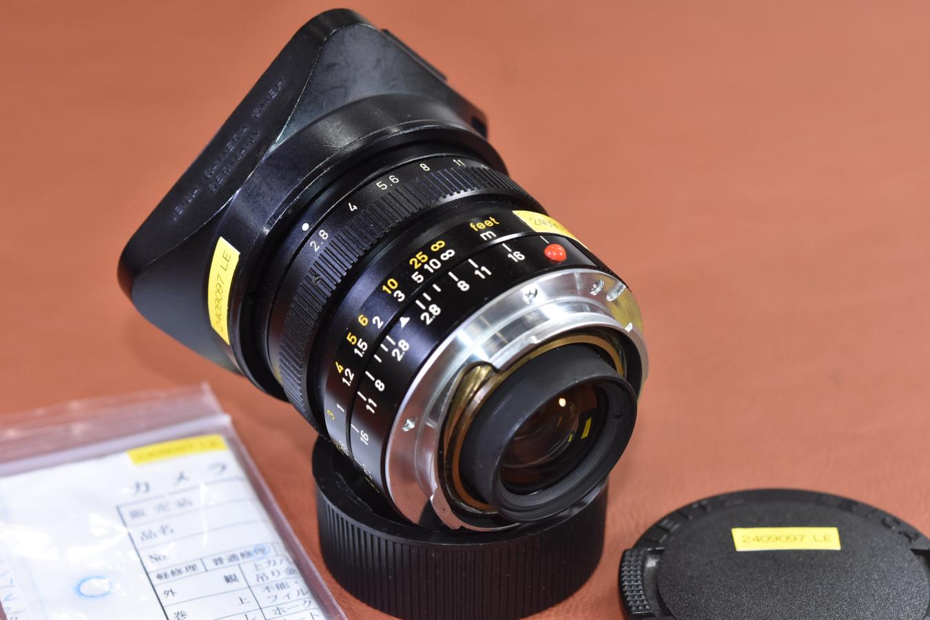 LEICA ELMARIT-M 28mm F2.8 第3世代 整備済 純正フード12536付