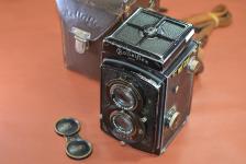 Rolleiflex Standard 純正ケース付【Carl Zeiss Jena Tessar 7.5cm F3.8 レンズ搭載】