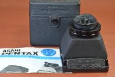 ASAHI PENTAX 固定ピントフード モルト交換済 純正ケース、取説付【PENTAX 6×7用】