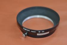 【希 少】Canon W-50 METAL HOOD 【Canon 35/1.5用】※キレイな物をお探しの方必見!!自信ありの逸品!!