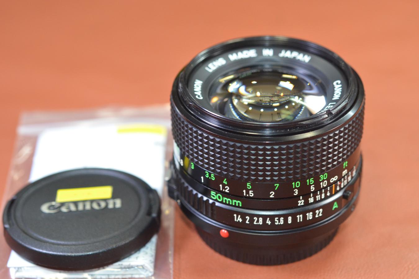 Canon NEW FD 50mm F1.4 整備済 【カメラ女子に絶大な人気の