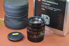 LEICA SUMMICRON-M 50mm F2 第4世代フード組込 元箱付一式 【キレイな物をお探しの方必見!!自信ありの逸品!!】