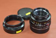 LEICA SUMMICRON-R 50mm F2  3カム 純正フード12564付 通称:先細ズミクロン 270万台1974年製【キレイな物をお探しの方必見!!自信ありの逸品!!】