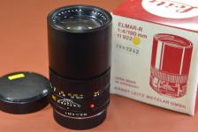 LEICA  ELMAR-R 180mm F4  3カム 元箱付【キレイな物をお探しの方必見!!自信ありの逸品!!】