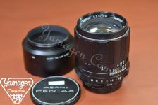 Asahi Opt.Co. Super-Multi-Coated TAKUMAR 105mm F2.8 純正メタルフード付【カメラ女子に絶大な人気のオールドレンズ M42マウントレンズ】